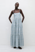 TIERED LOW BACK SUNDRESS - CORNFLOWER