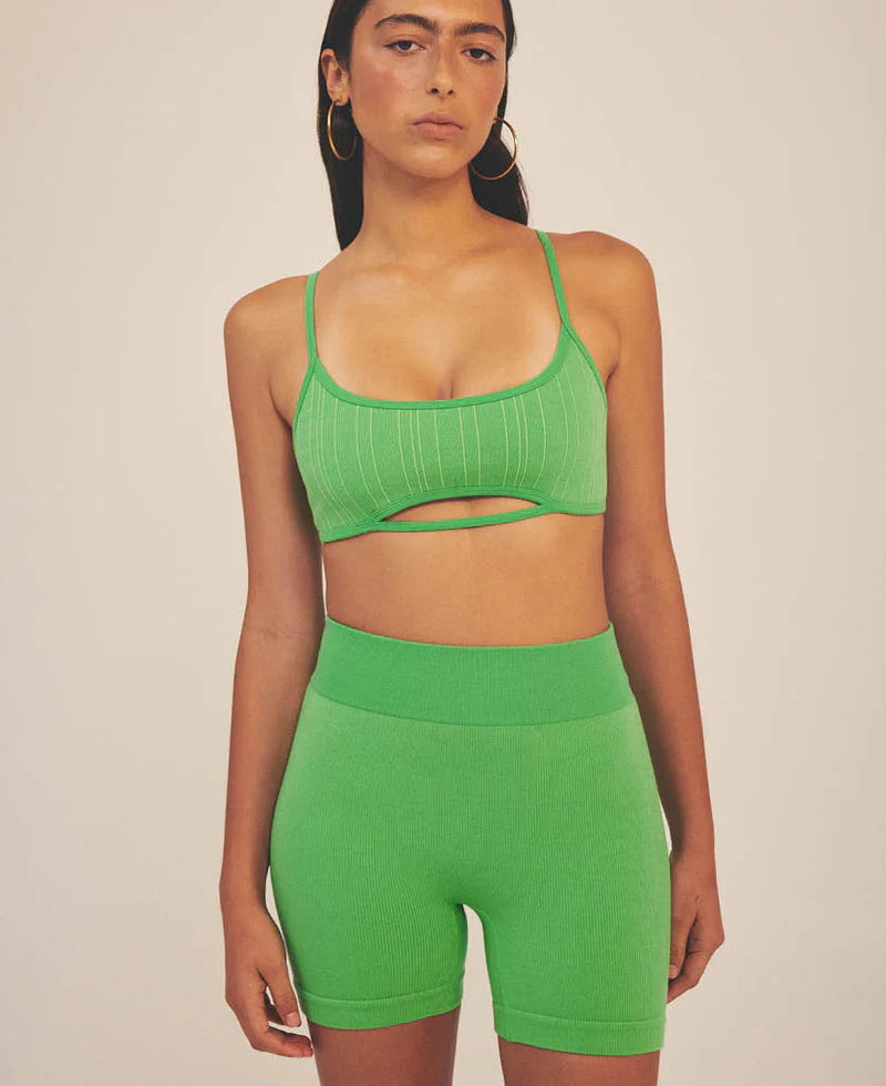 ELBA WOOL BRALET - APPLE