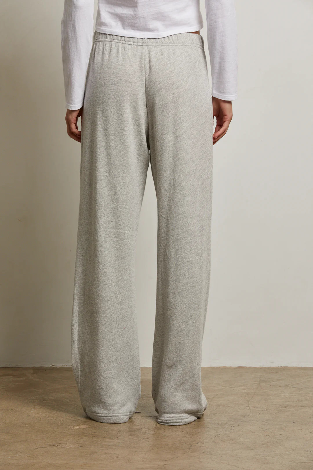 NORA FRENCH TERRY PANT - HEATHER GREY