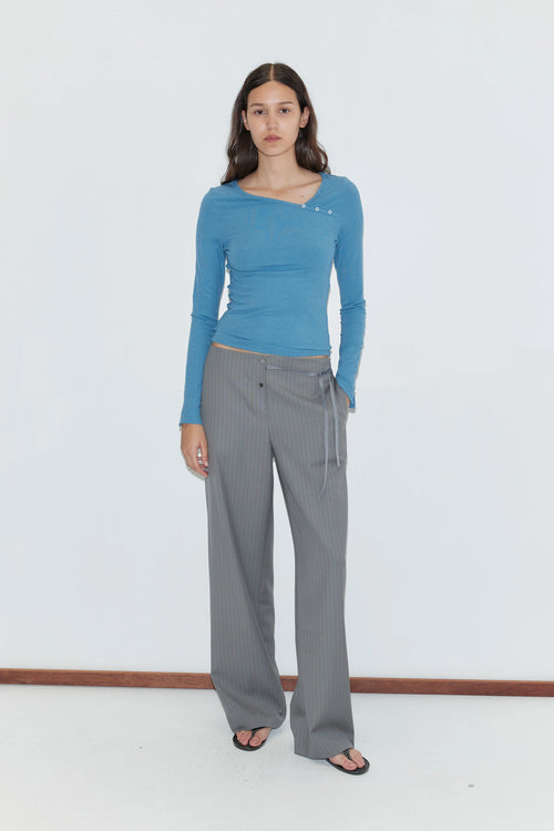 (PRE-ORDER) BOXER PANT - GREY STRIPE