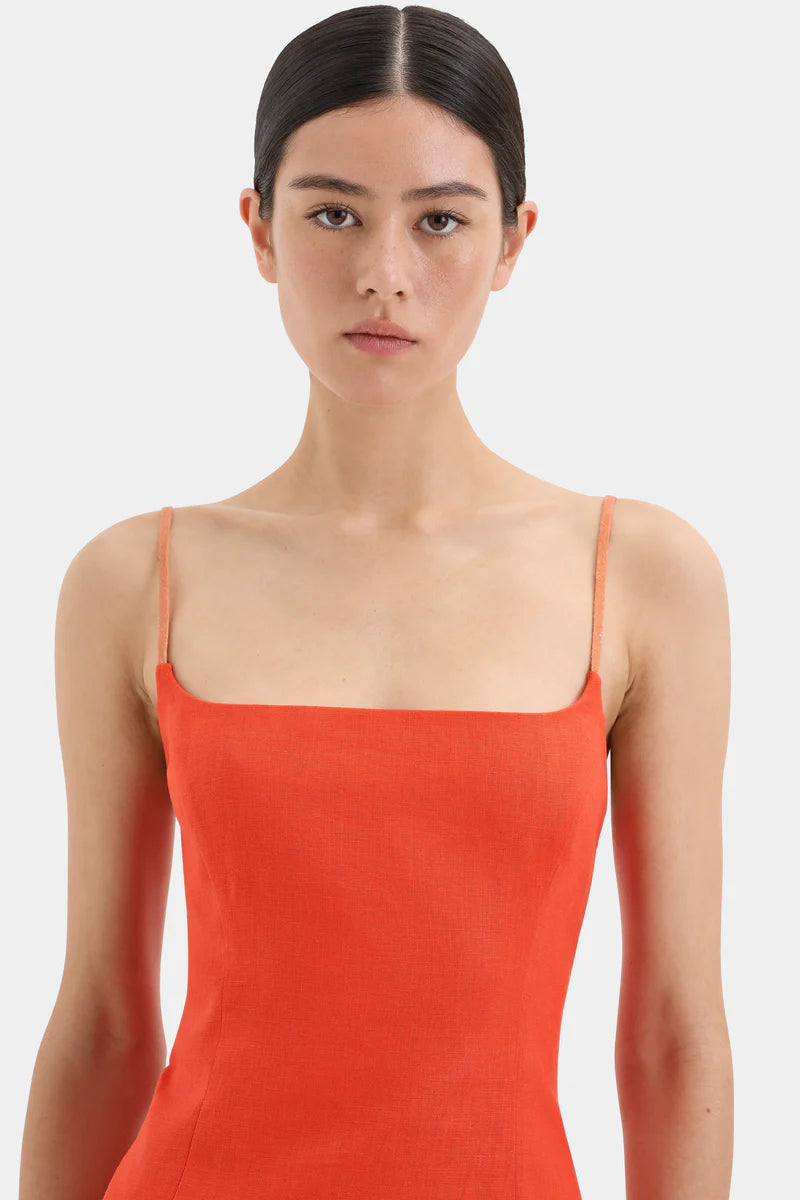 PANETTONE MINI DRESS - TANGERINE