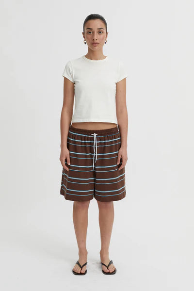 (PRE-ORDER) AERIN SHORTS - BROWN