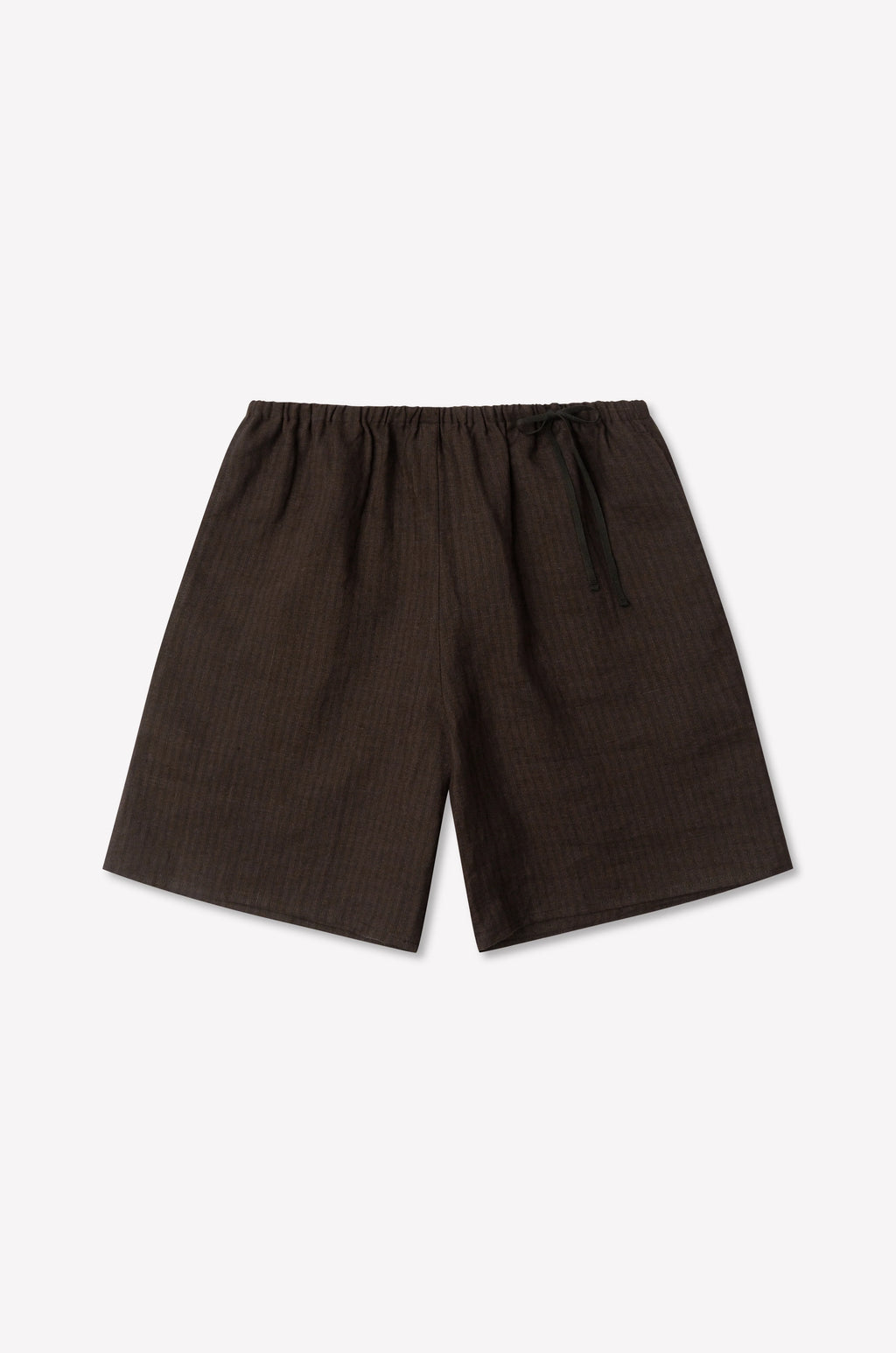 HALF SHORT - BROWN BLACK STRIPE