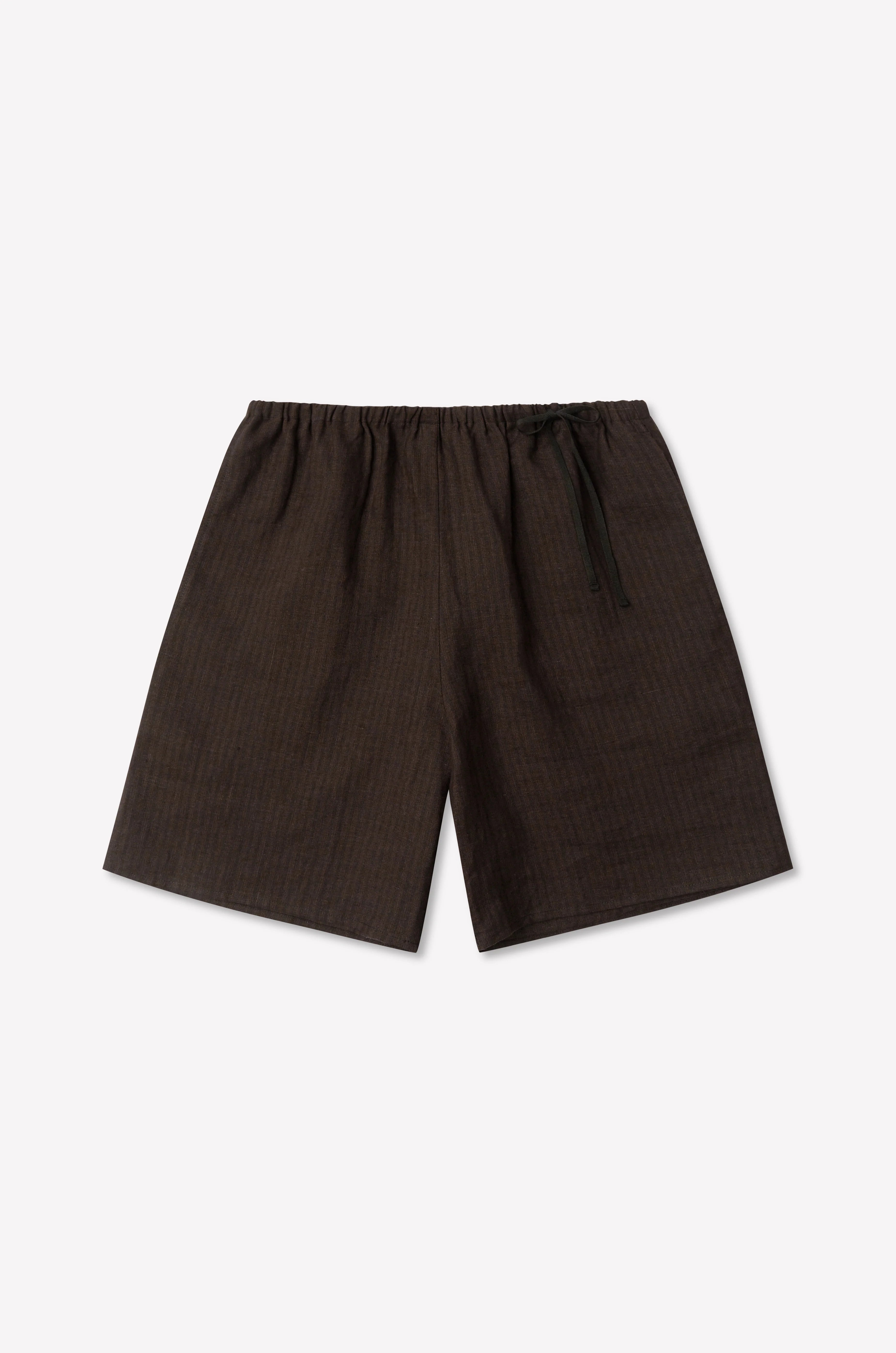 (PRE-ORDER) HALF SHORT - BROWN BLACK STRIPE
