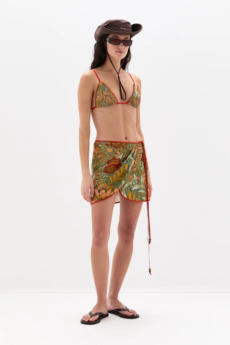 (PRE-ORDER) ELIANA MINI SARONG - ALIERA FLORAL MINT