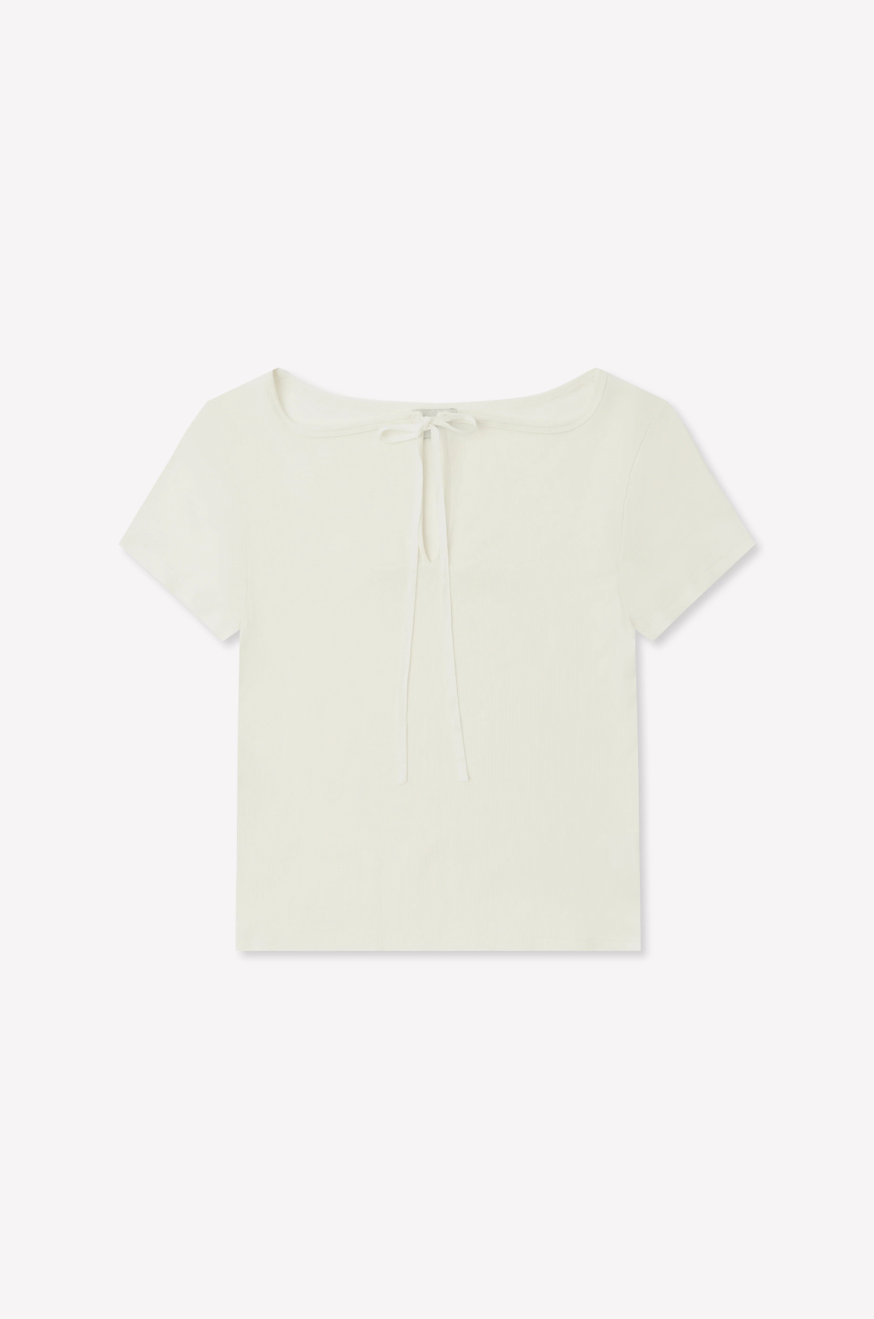 (PRE-ORDER) TIE BACK TEE - WHITE