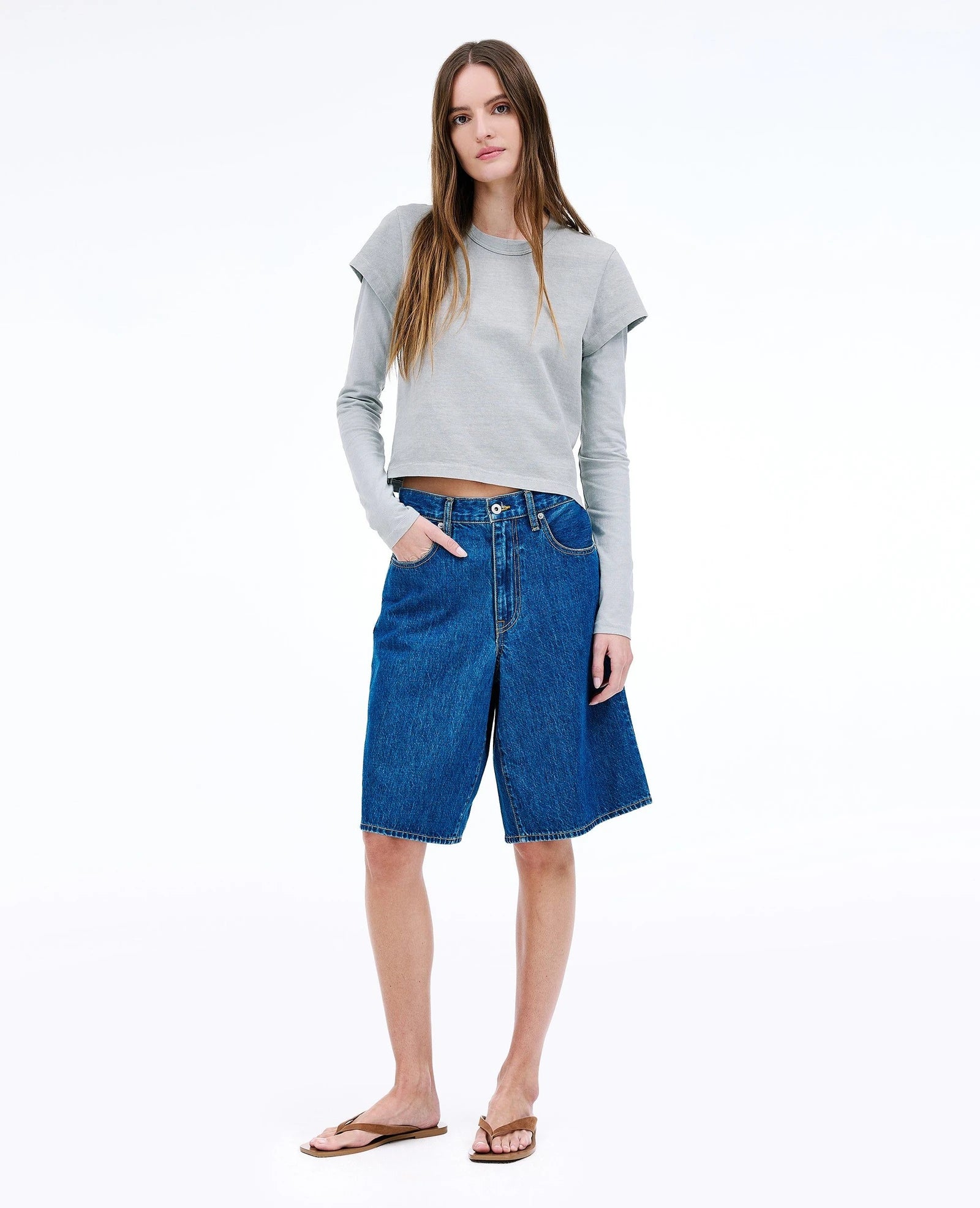 THE BAGGY SHORT - WILLOW BLUE