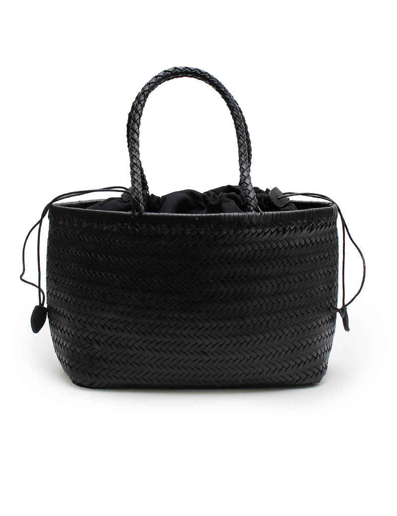 AMELIA WOVEN BAG - BLACK