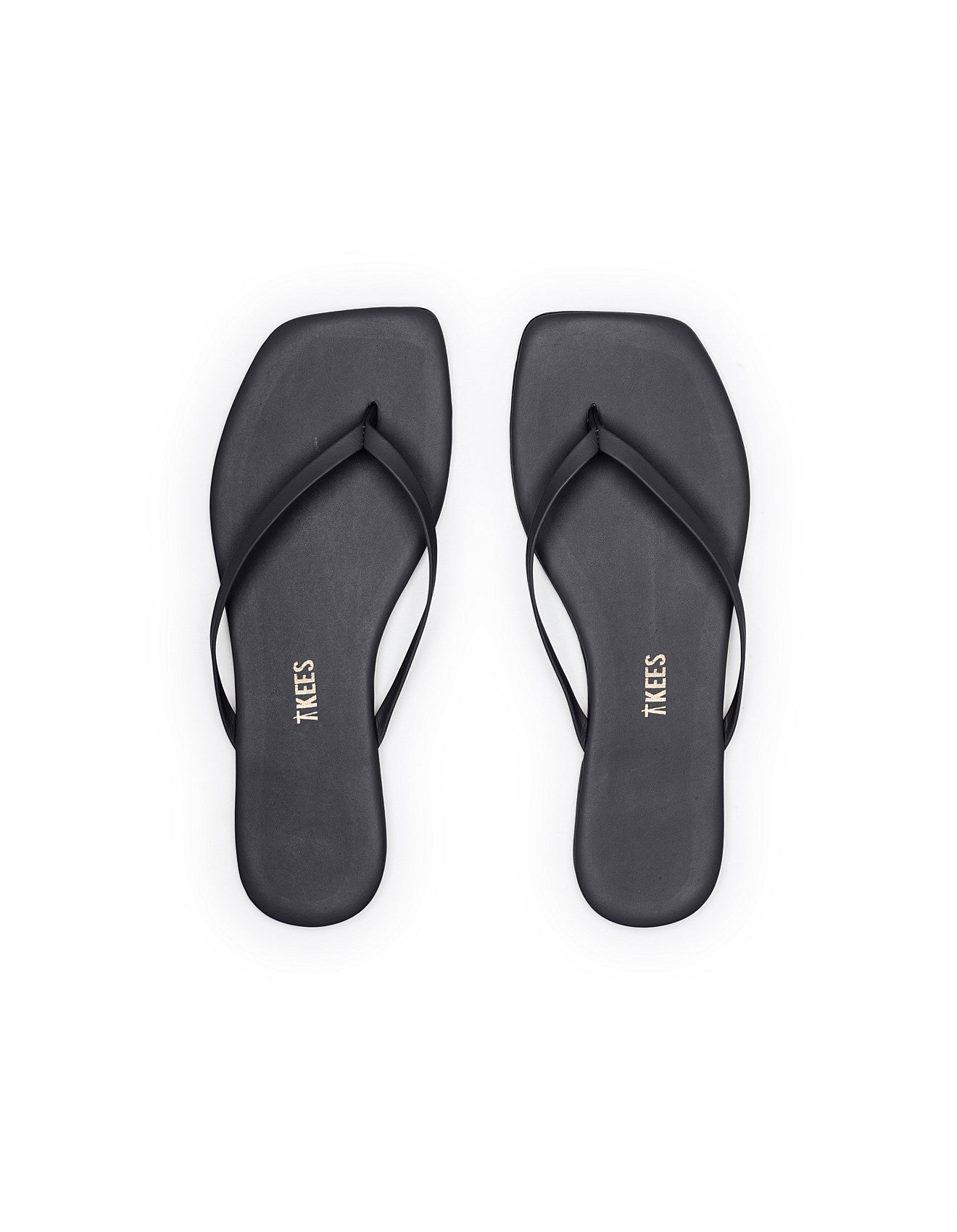 SQUARE TOE LILY SLIDE - BLACK