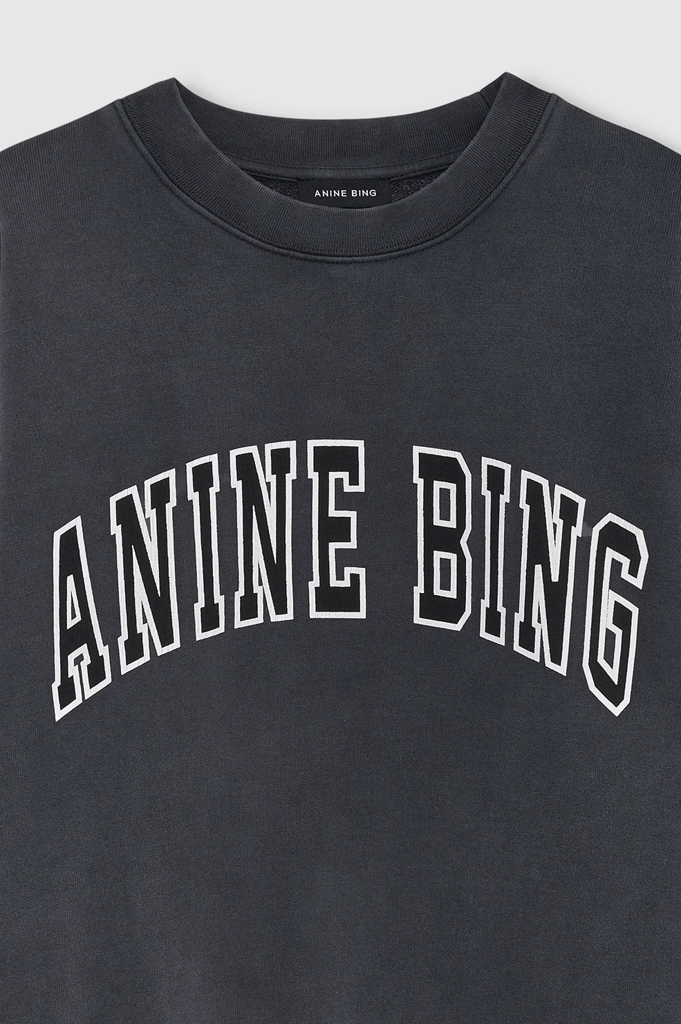 MILES SWEATSHIRT NEW CLASSIC - WASHED BLACK