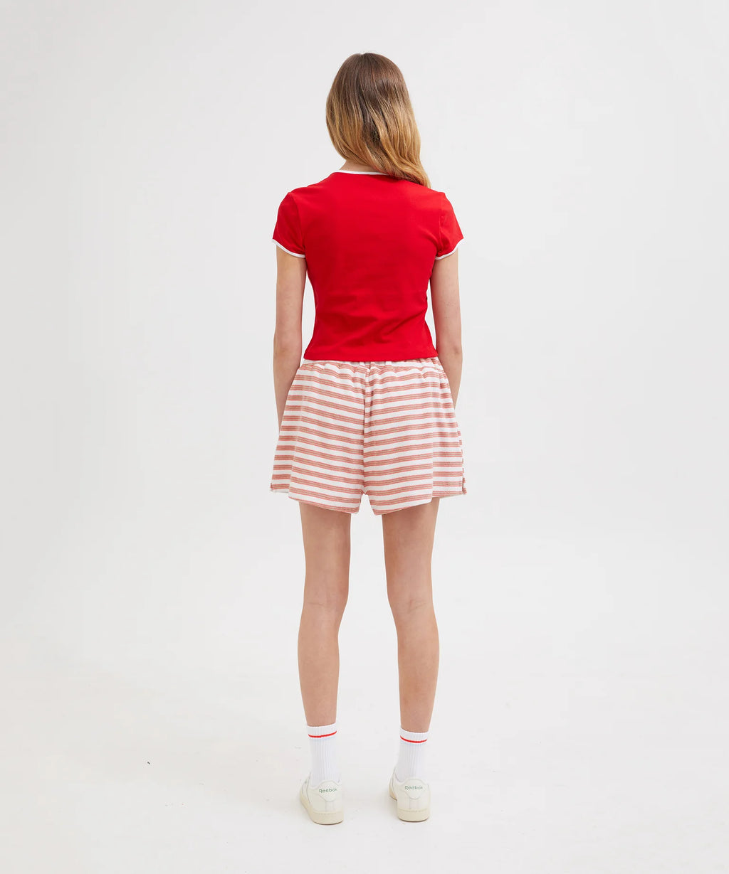 HS BABY TEE - RED/WHITE