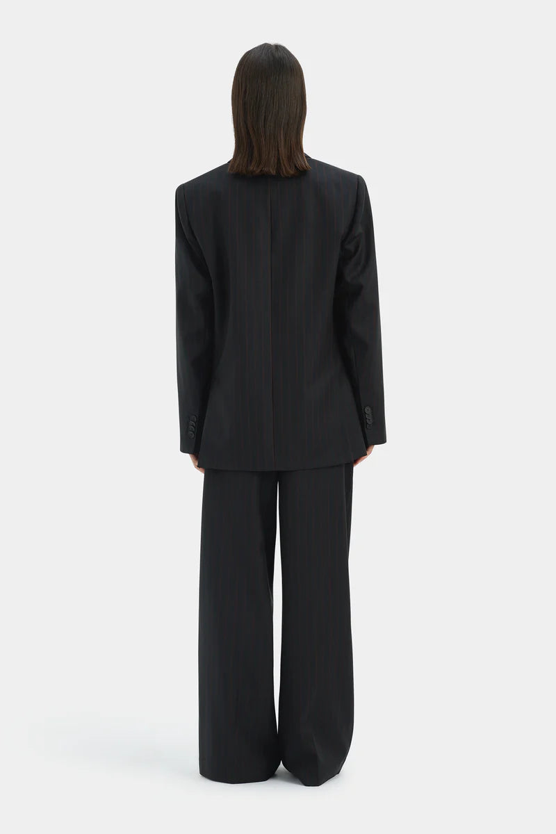 SORRENTINO DRAWSTRING PANT - RED PINSTRIPE