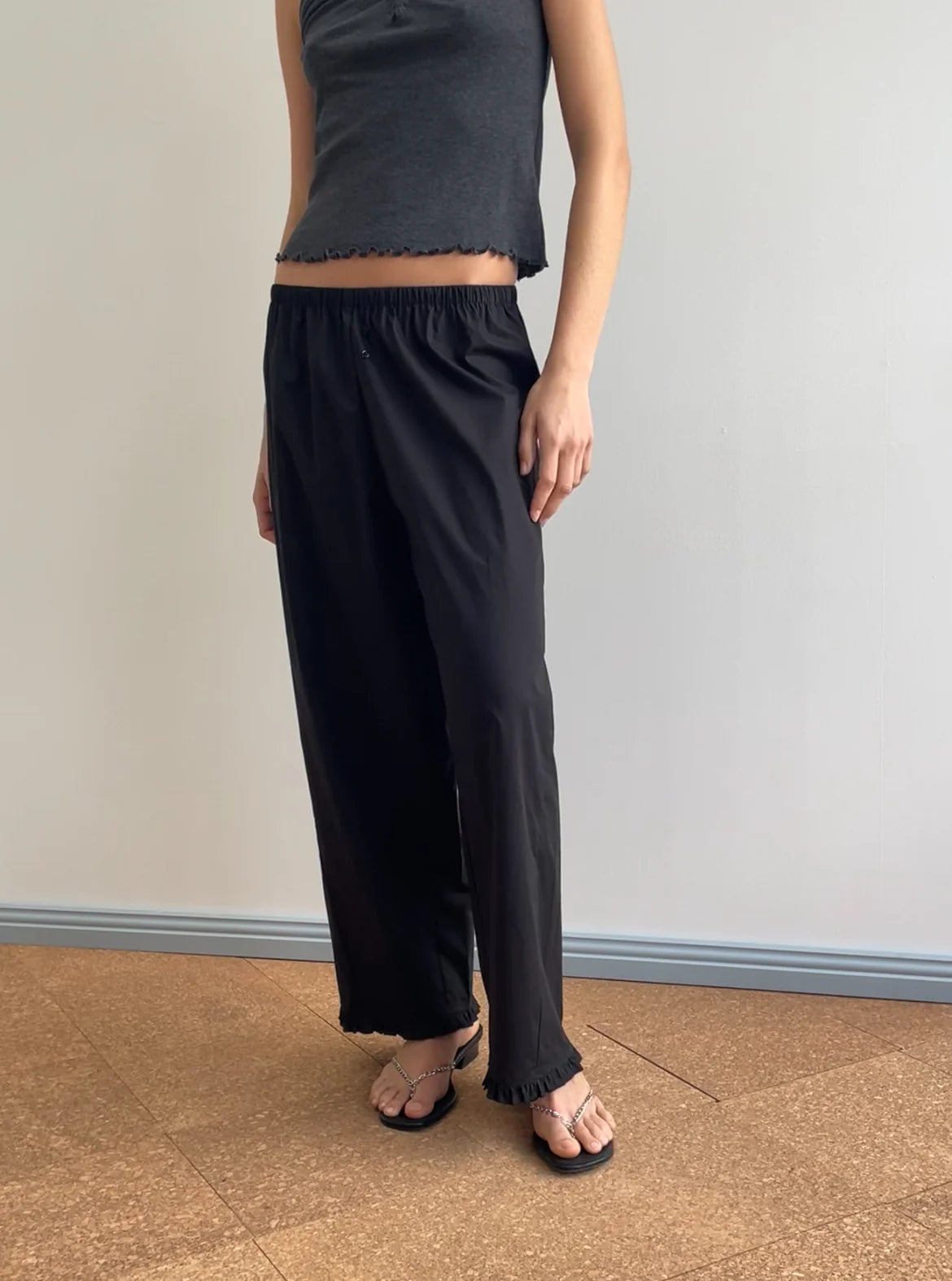 THE FLOUNCE PANT - BLACK