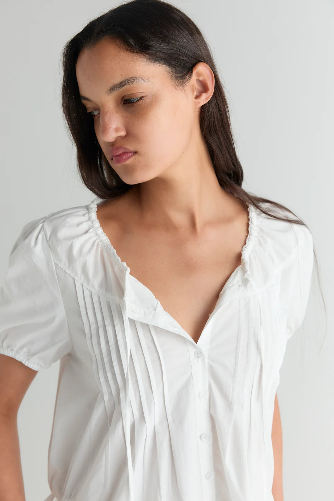 (PRE-ORDER) BLOUSE TOP - WHITE