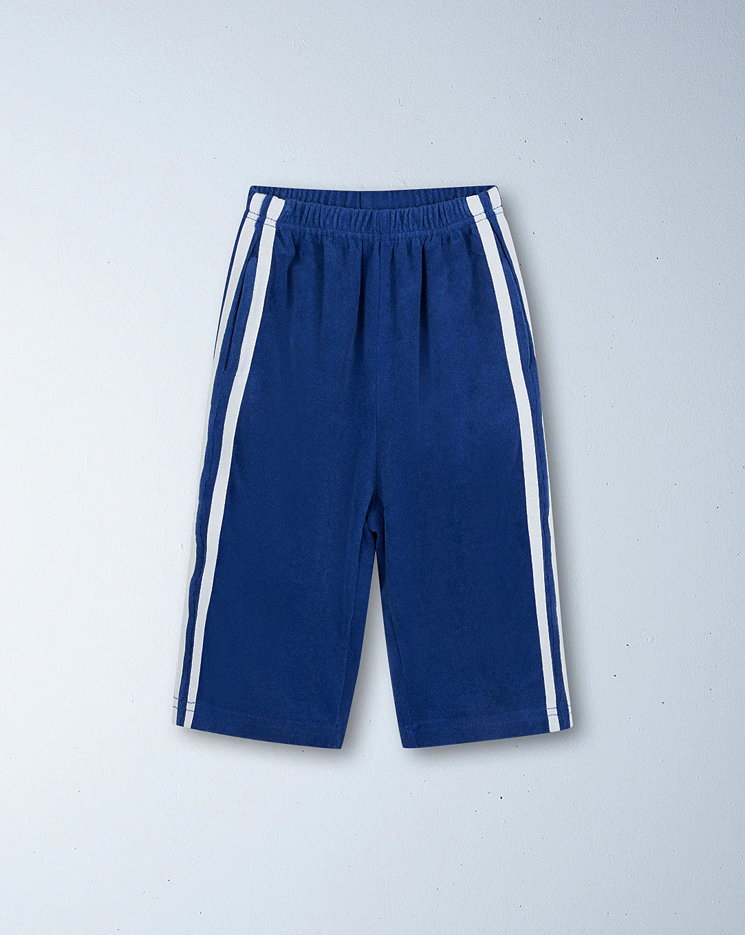 TWIN STRIPE TERRY PANT - BLU