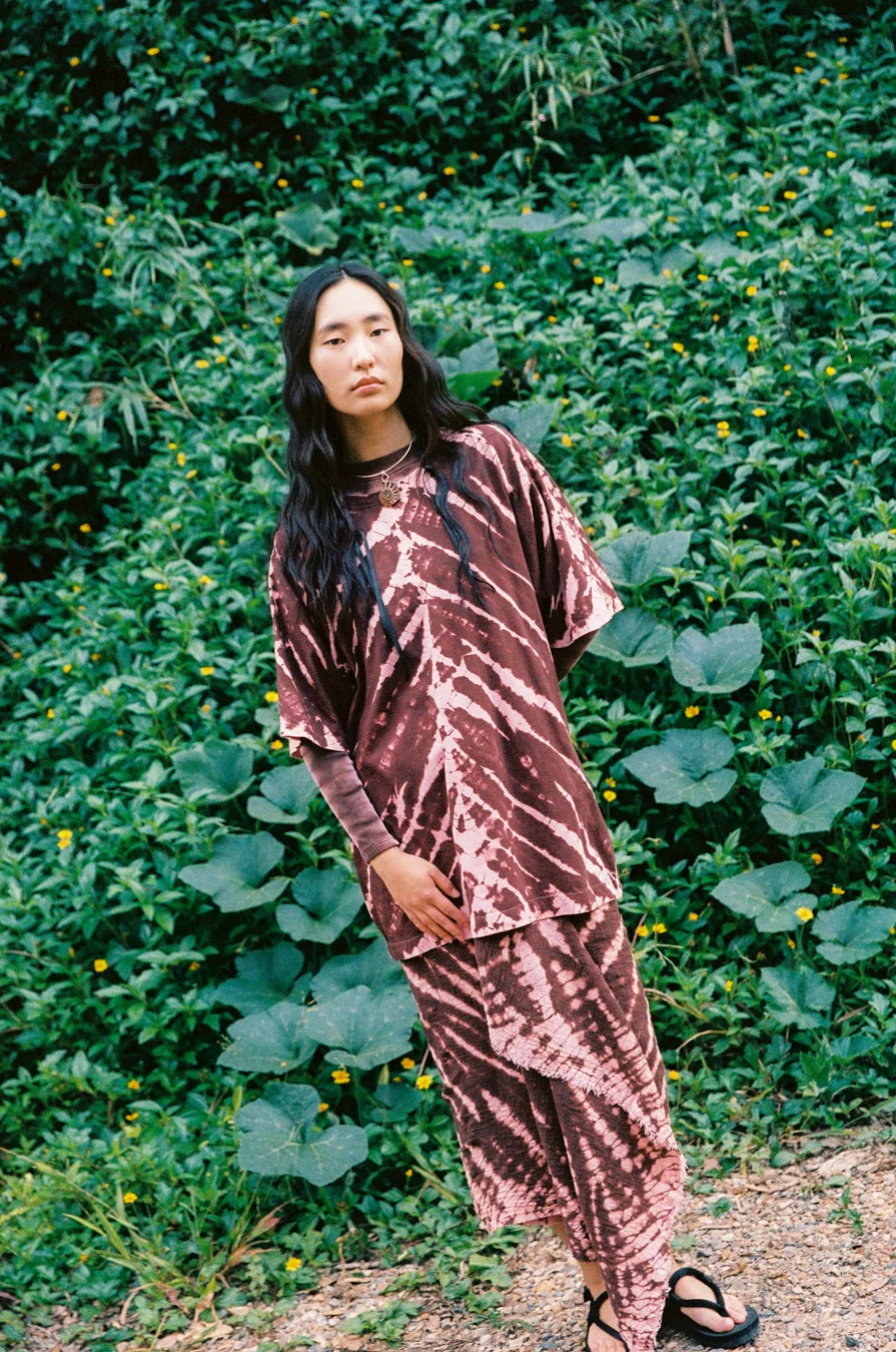 COMPOSURE T-DRESS - GARNET