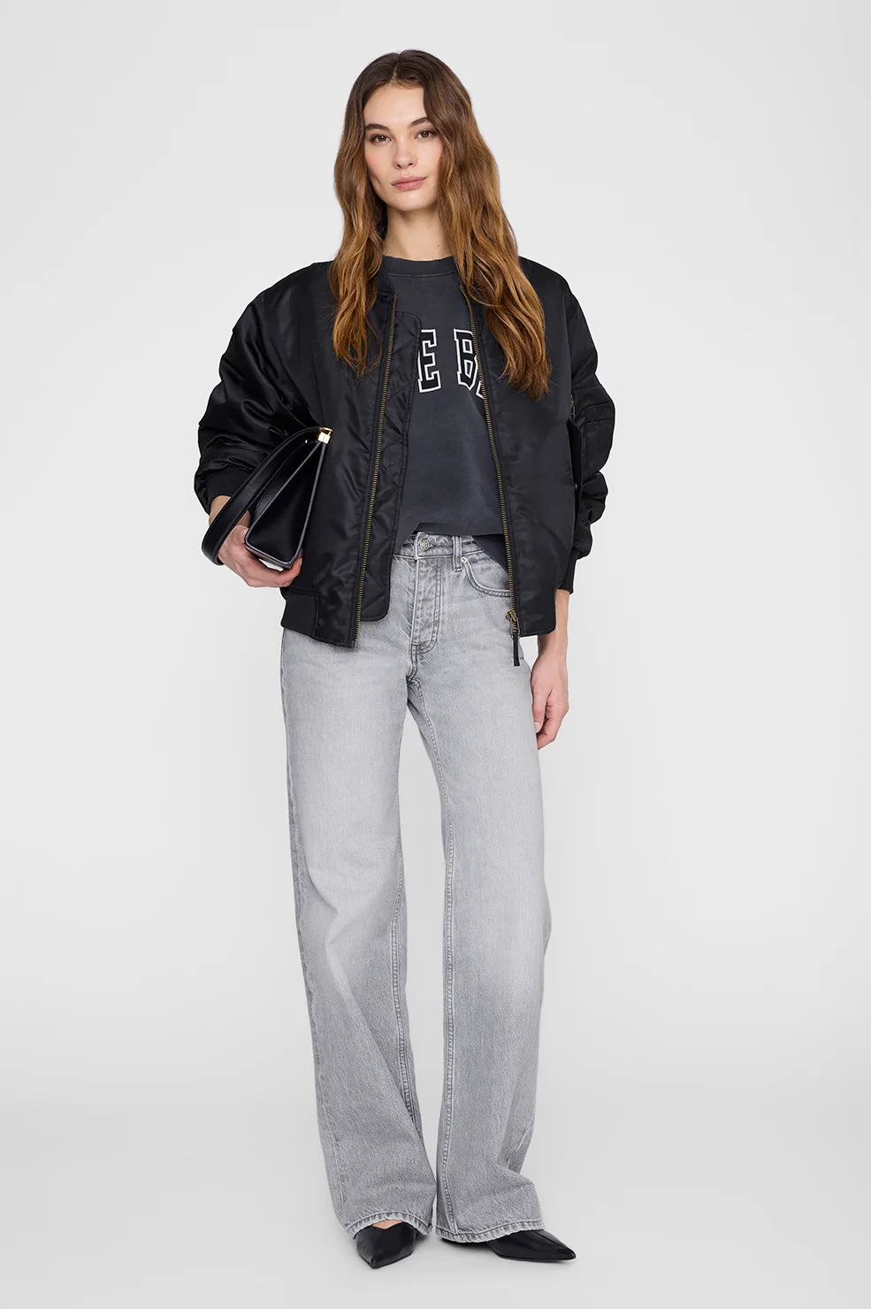 MILES SWEATSHIRT NEW CLASSIC - WASHED BLACK