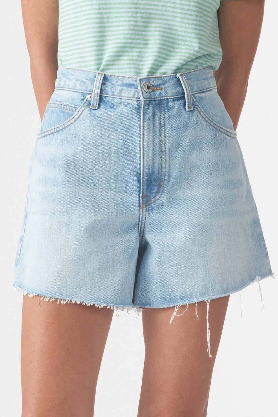 EDIE HIGH RELAXED SHORT - ICE