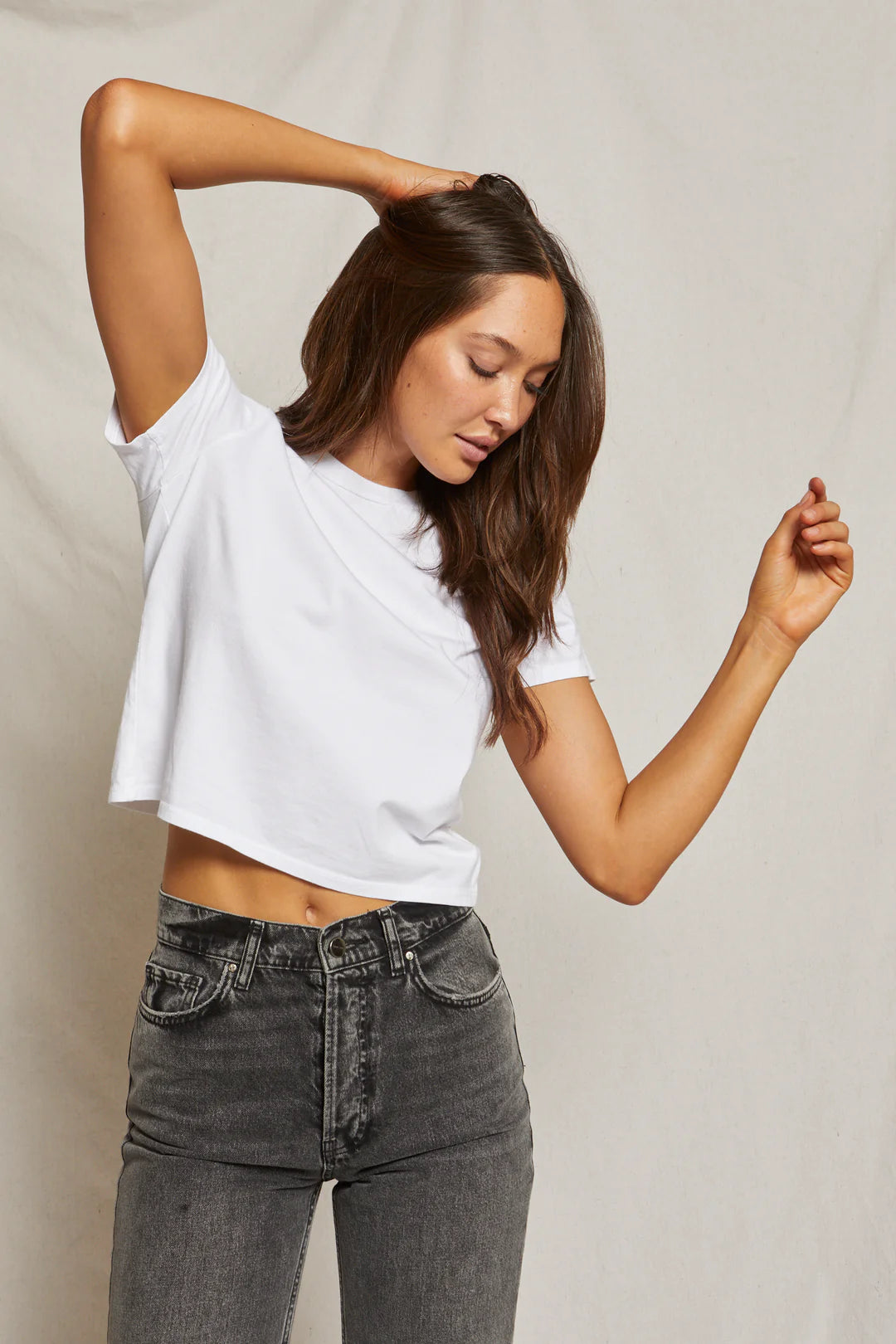 SPRINGSTEEN BABY TEE - WHITE