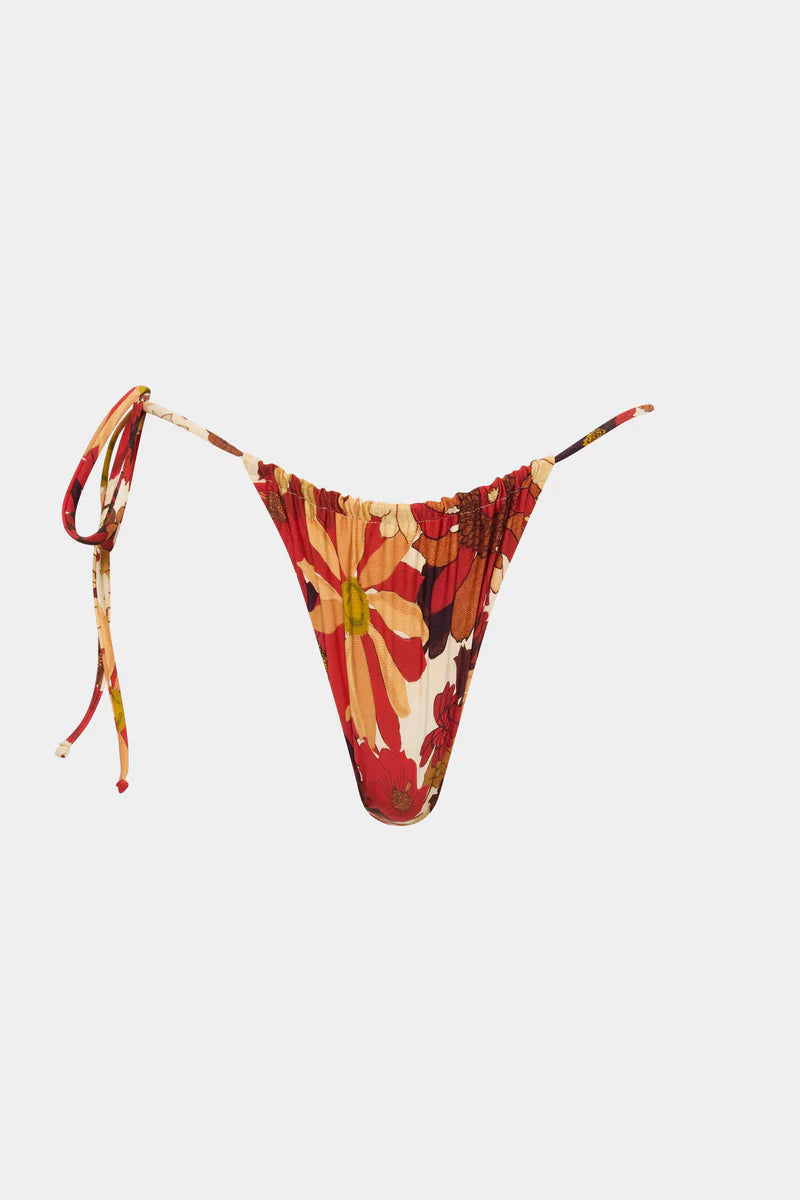 CASTELLA STRING BRIEF - FLORA ROSSO