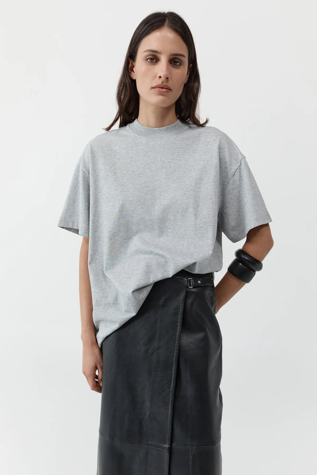 HOMME TEE - LIGHT GREY MARLE