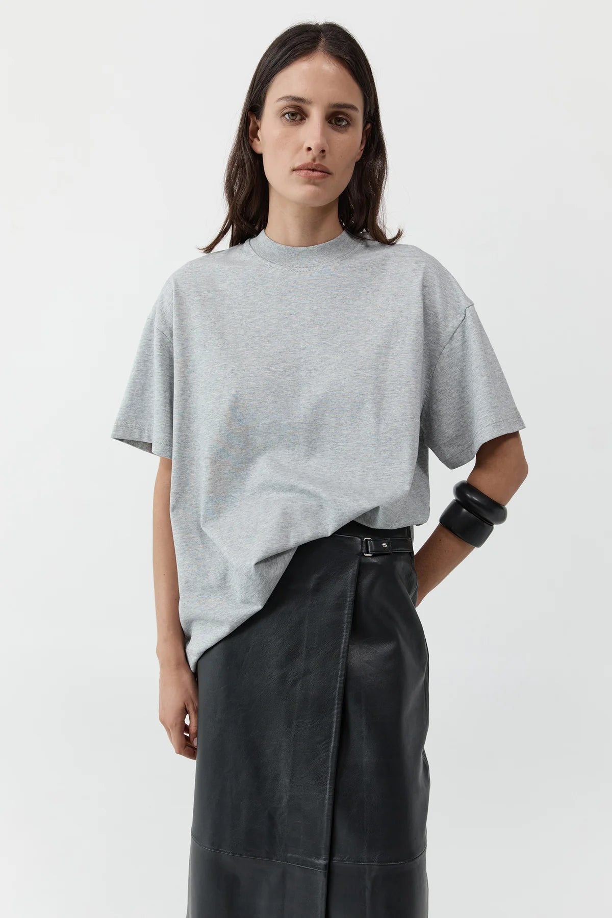HOMME TEE - LIGHT GREY MARLE