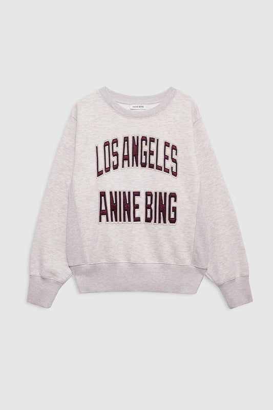HARRY SHRUNKEN SWEATSHIRT LA - OATMEAL MELANGE