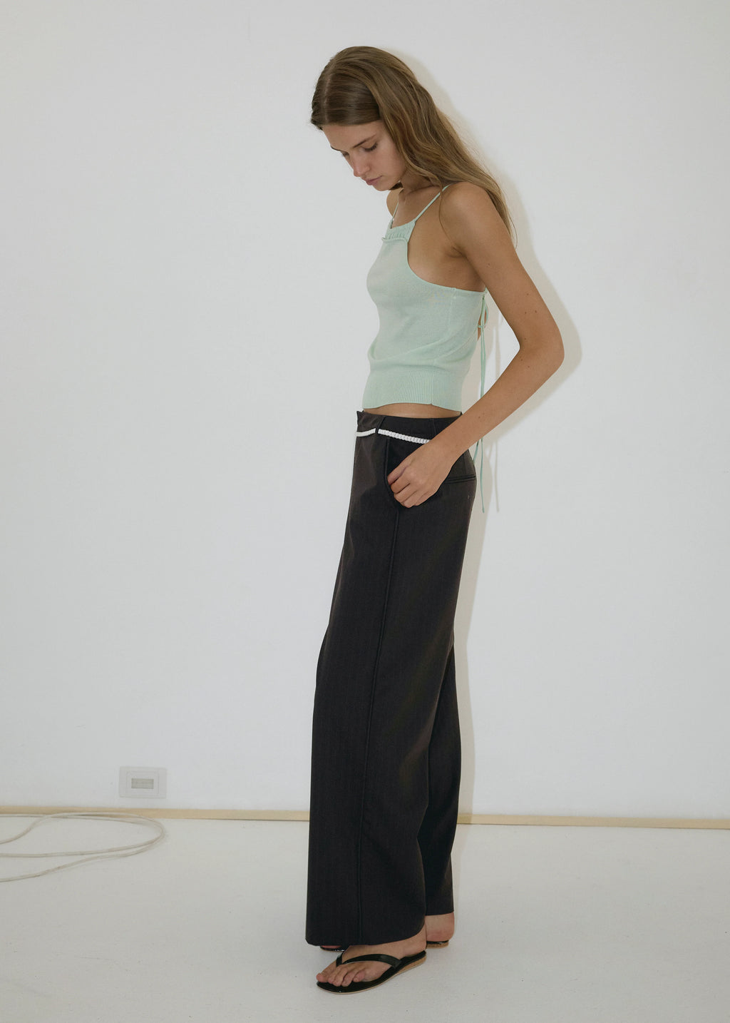 THE BIND PANT - CHARRED BLACK STRIPE