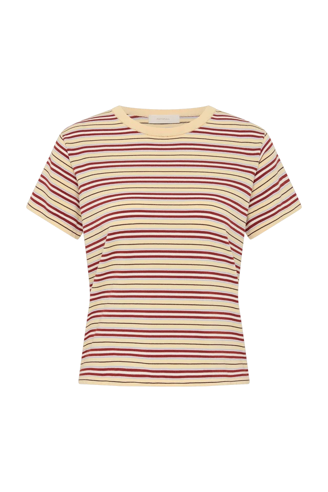 (PRE-ORDER) ESTELA T-SHIRT - CILA STRIPE BUTTER