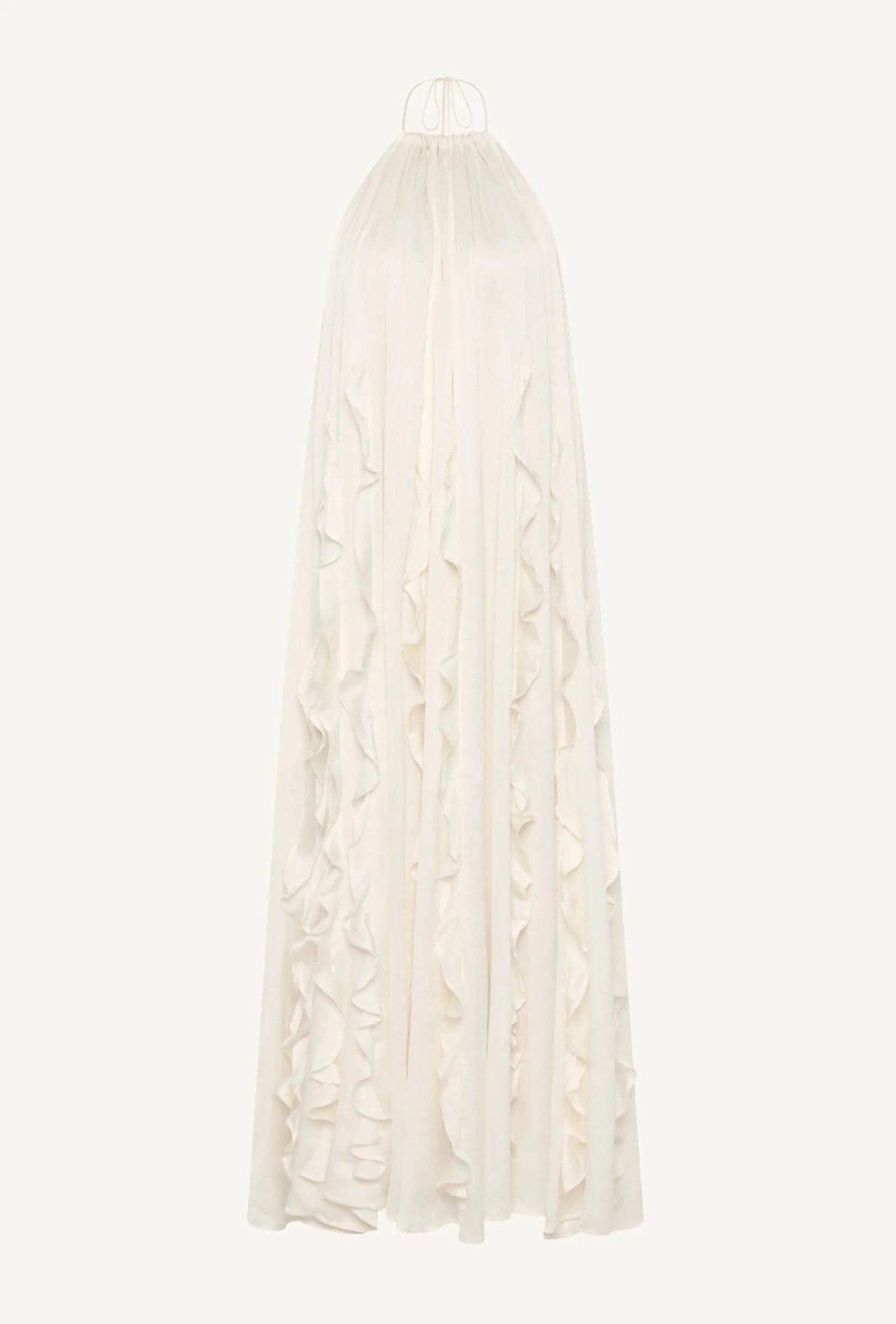 JELLYFISH RUFFLE DRESS - PEARL