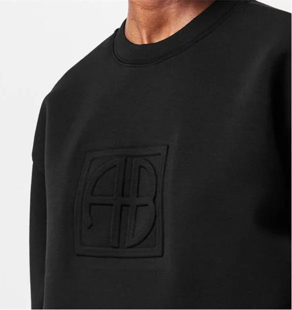 ALTO SWEATSHIRT FRAMED MONOGRAM - BLACK