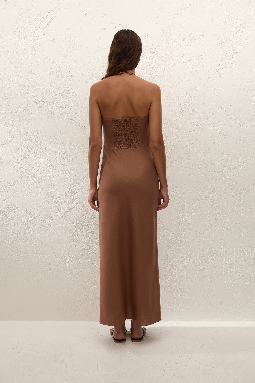 NATALIA MIDI DRESS - CACAO