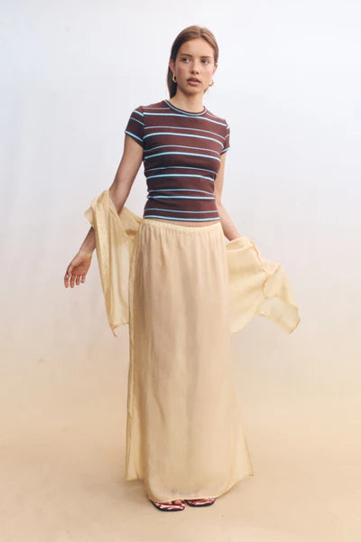 AERIN BABY TEE - BROWN