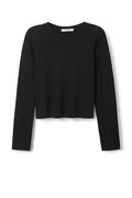 JAMIE LONGSLEEVE TOP - BLACK