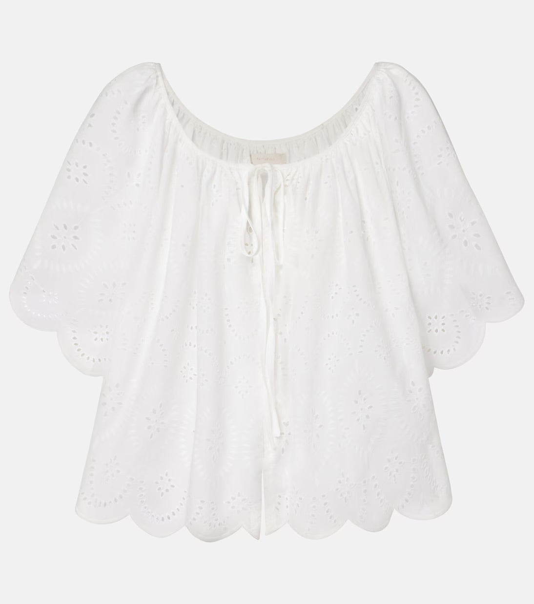 FONDACO TOP - BIANCA EMBROIDERIE WHITE