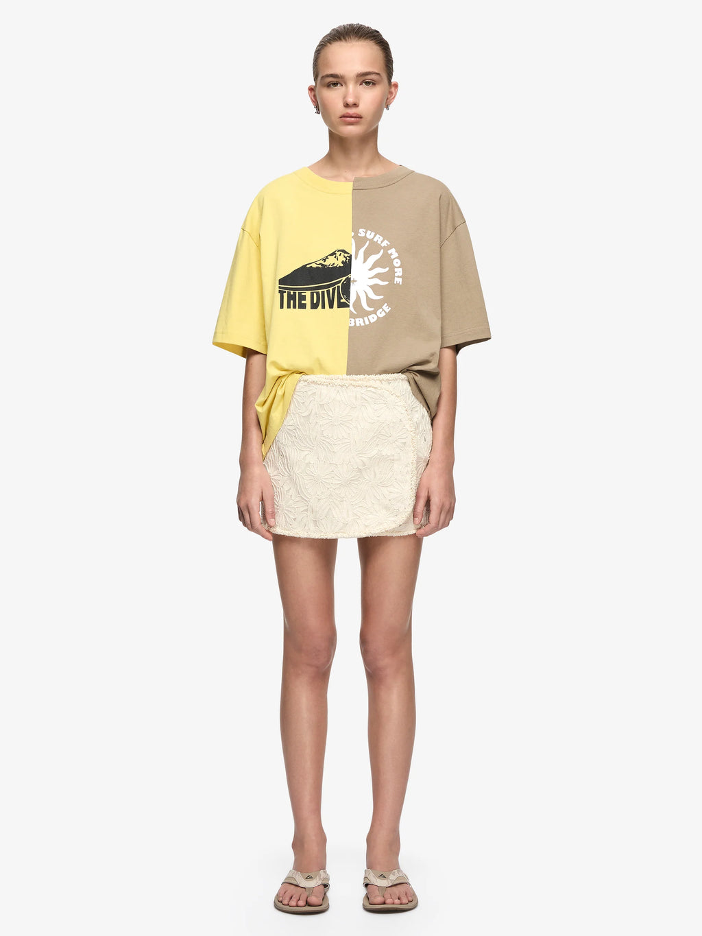 REIKO MINI SKIRT - CREAM