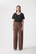 CLAUDIA HIGH WIDE RELAXED JEAN - CACAO