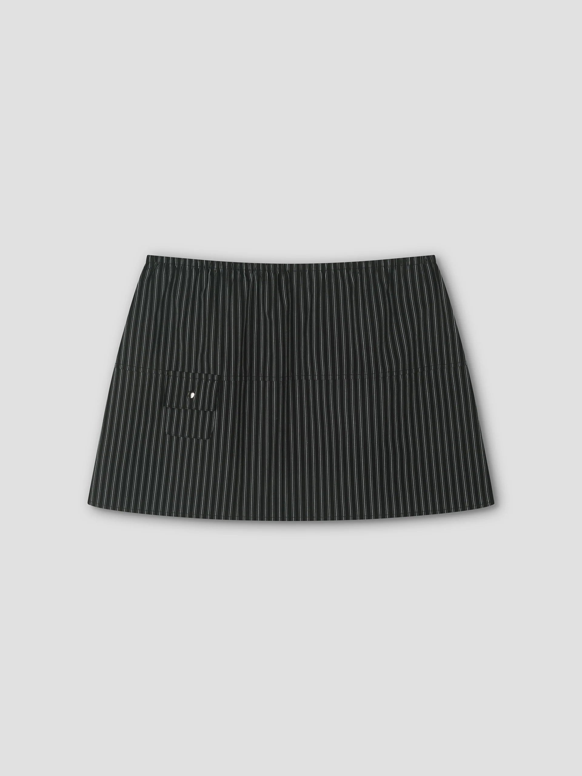 POCKET SKIRT - MONO STRIPE