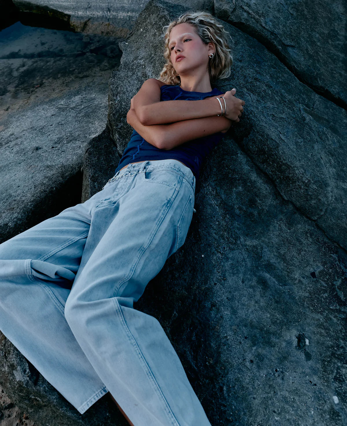 M19 VEGETABLE DYE UTILITY JEAN - MIST