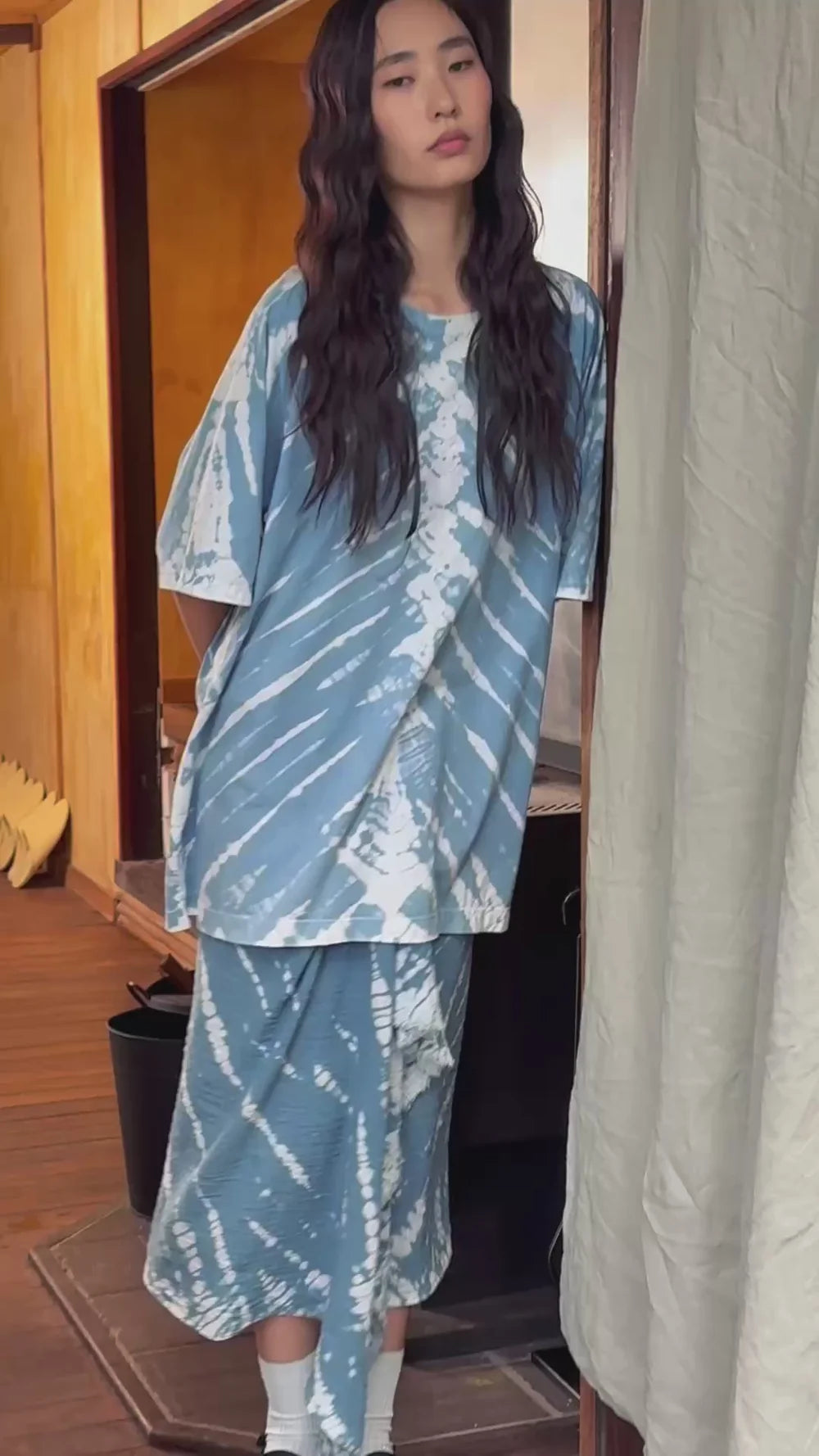COMPOSURE T-DRESS - BLUE KYANITE