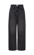 OLIVE MID SLOUCHY WIDE JEAN - VINATGE BLACK