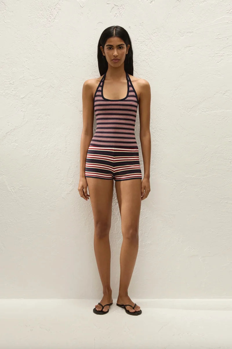 (PRE-ORDER) PLAYA MINI SHORT - CILA STRIPE NAVY