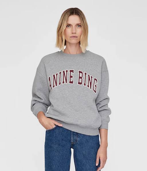 SPENCER SWEATSHIRT ANINE BING - HEATHER GREY