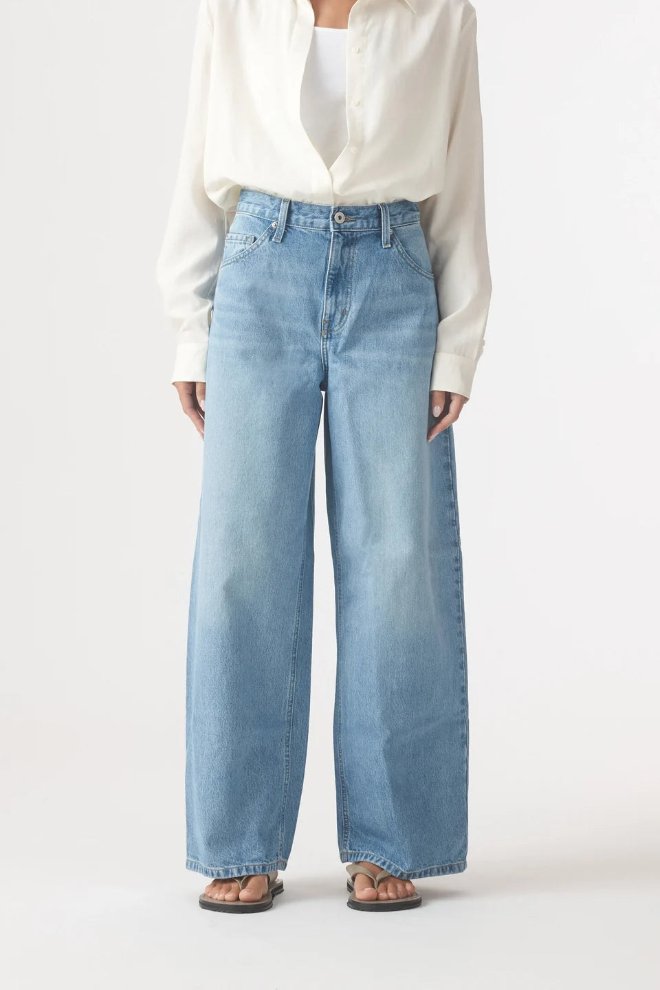 CLAUDIA HIGH RISE WIDE REALXED JEAN - VINTAGE BLUE