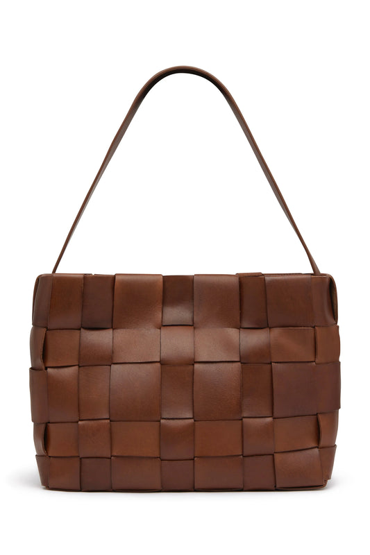 (PRE-ORDER) WOVEN MINI TOTE - CHESTNUT