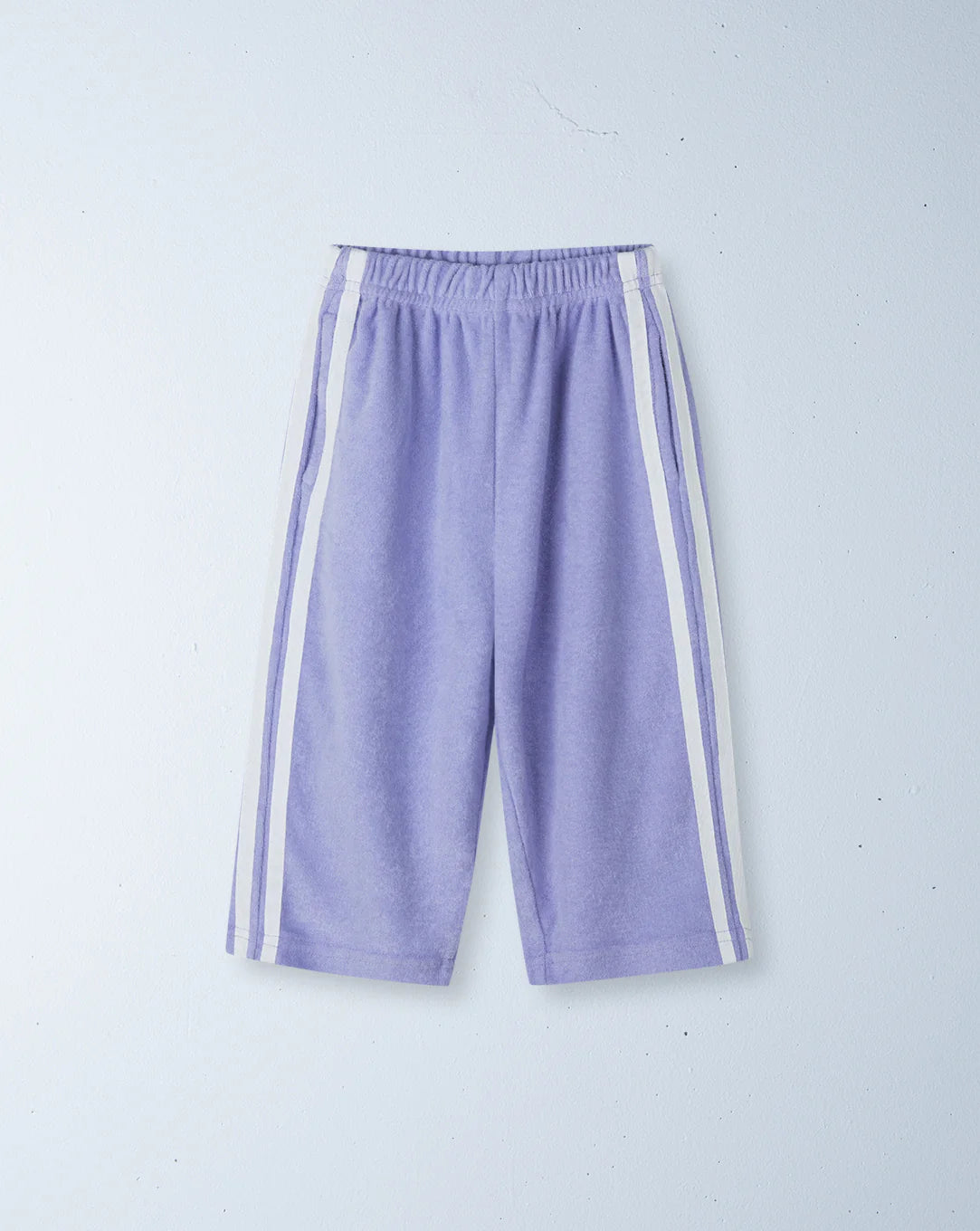 TWIN STRIPE TERRY PANT - LILAC