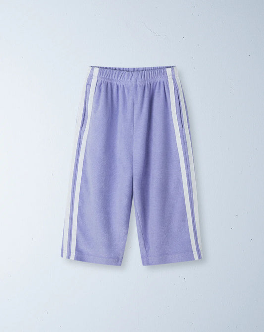 TWIN STRIPE TERRY PANT - LILAC