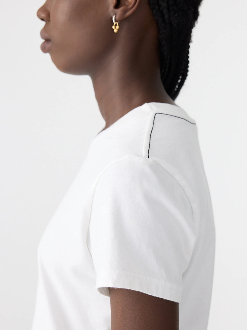 EMBROIDERED BABY T SHIRT - WHITE