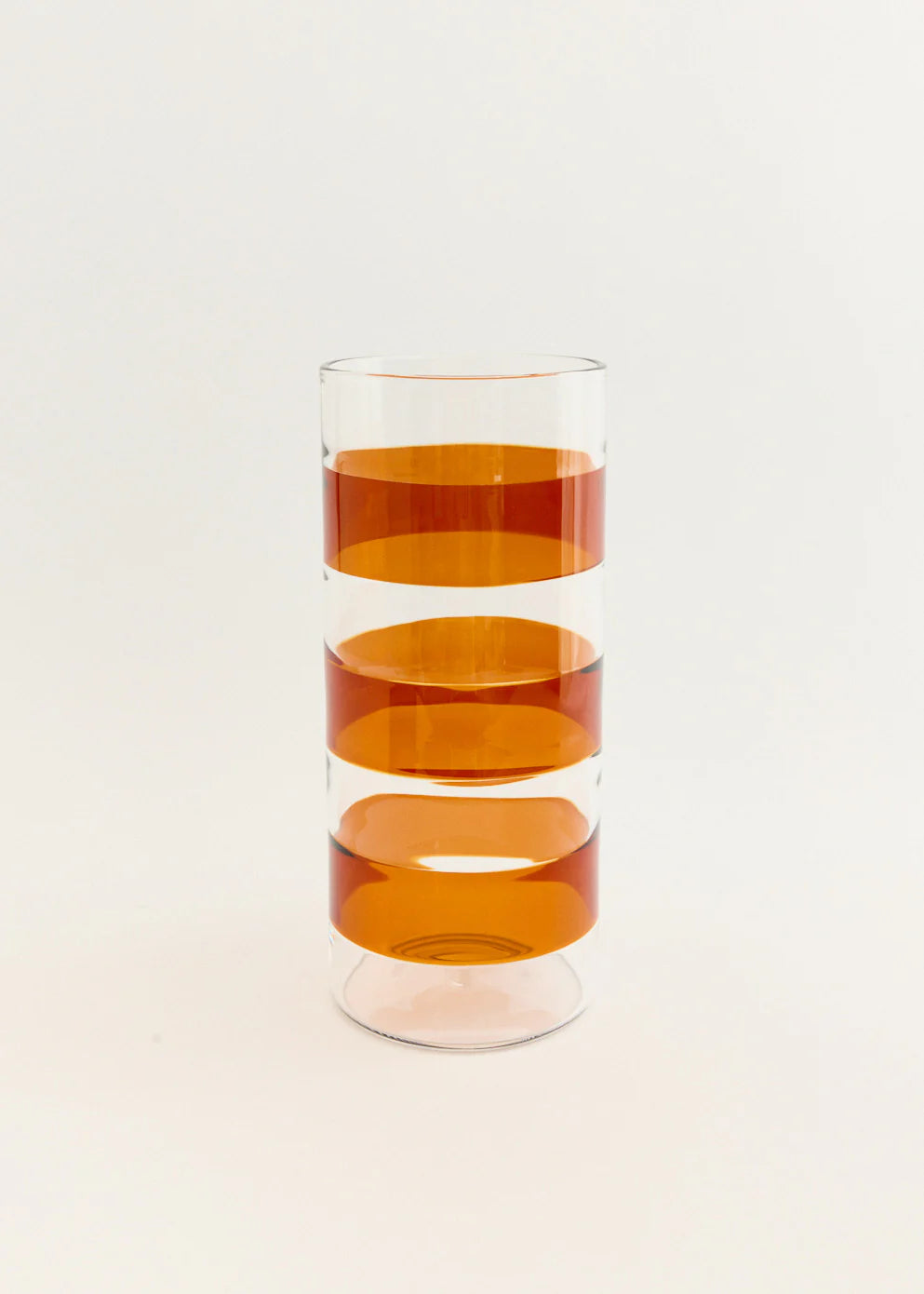 JEAN VASE - AMBER/CLEAR