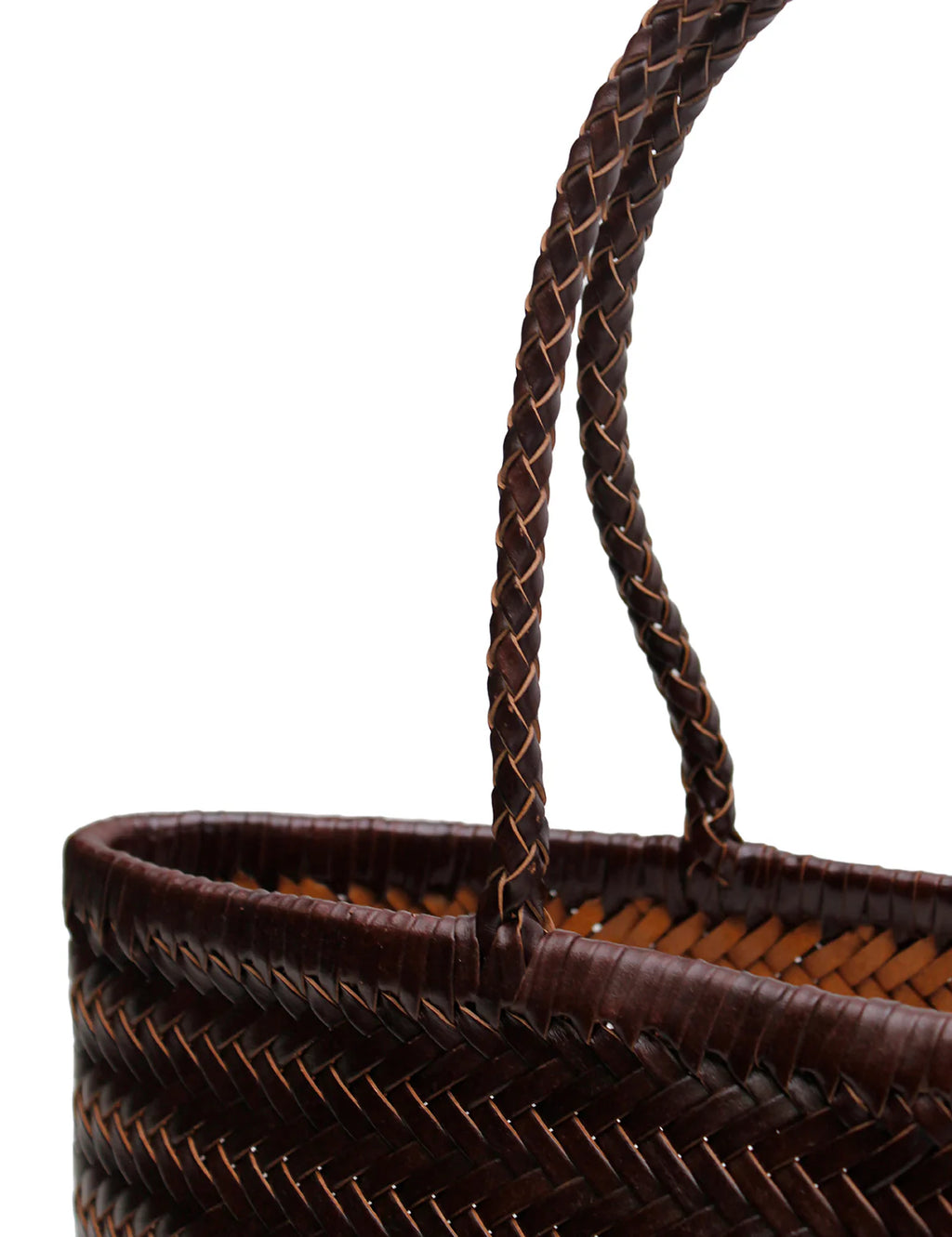 AMELIA WOVEN BAG - CHOCOLATE